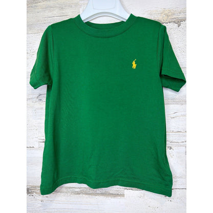 Polo Ralph Lauren T-shirt Boys 3T Green Pony Logo Preppy EUC0