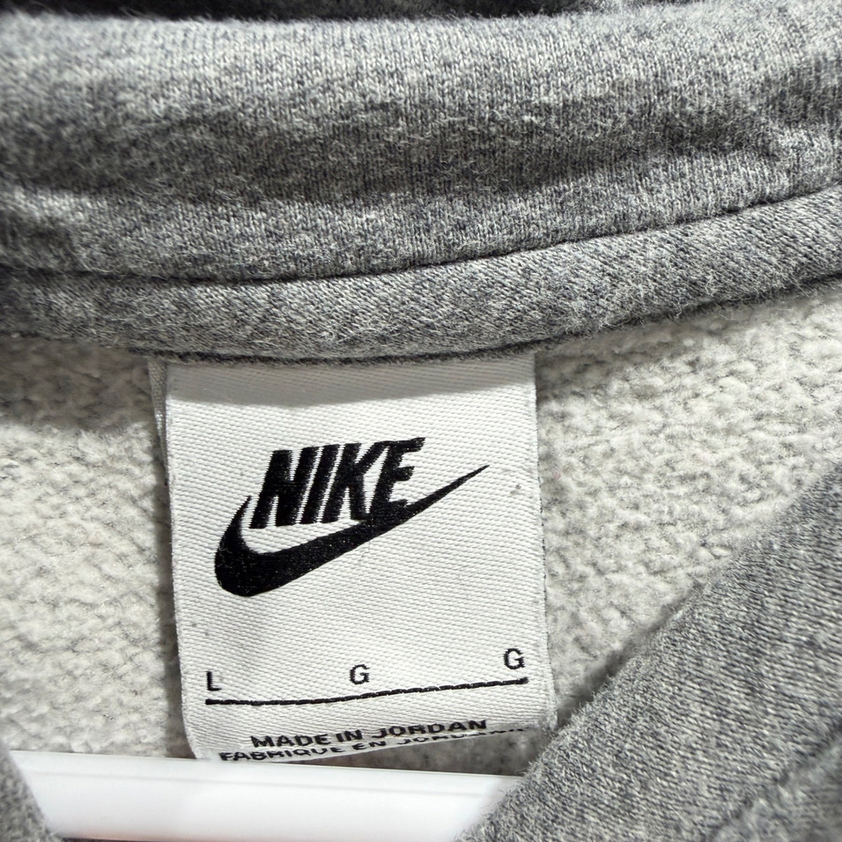 Nike Pullover Hoodie Kids Large Gray Graphic Swoosh Sportswear *Flawed*4