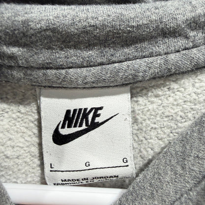 Nike Pullover Hoodie Kids Large Gray Graphic Swoosh Sportswear *Flawed*4