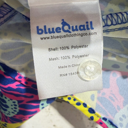 Blue Quail Butterfly Shirt Boys 7 Colorful UPF 50 Outdoor EUC3