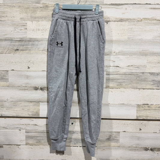 Under Armour Rival Fleece Joggers Women XS Gray Cotton Blend Activewear Sweats0