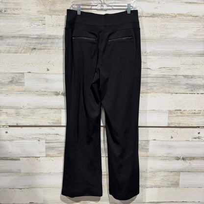 Athletica Venice Wide Leg Pants Women M Black Nylon Spandex Athleisure EUC2
