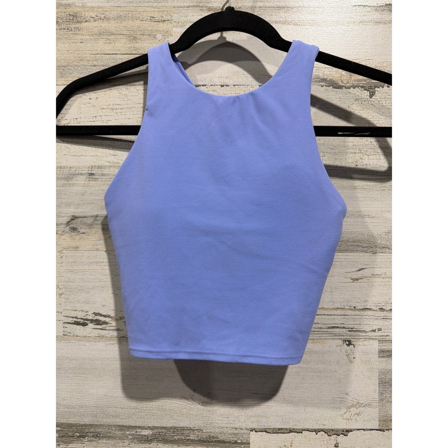 Athleta Conscious Crop Tank Women XXS Blue Powervita Yoga Sports Bra EUC0