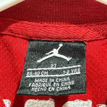 Jordan 2-Piece Shorts Set Boys 2T Red Black Air 23 Mesh Jersey EUC6