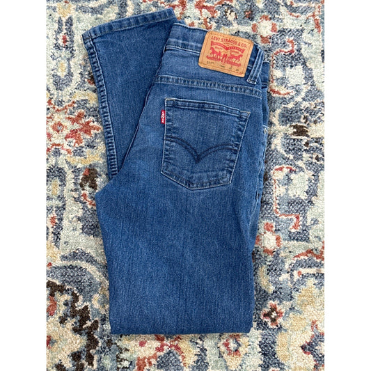 Levi's 511 Slim Fit Jeans Kids 14 Regular Blue Medium Wash Adjustable Waist0