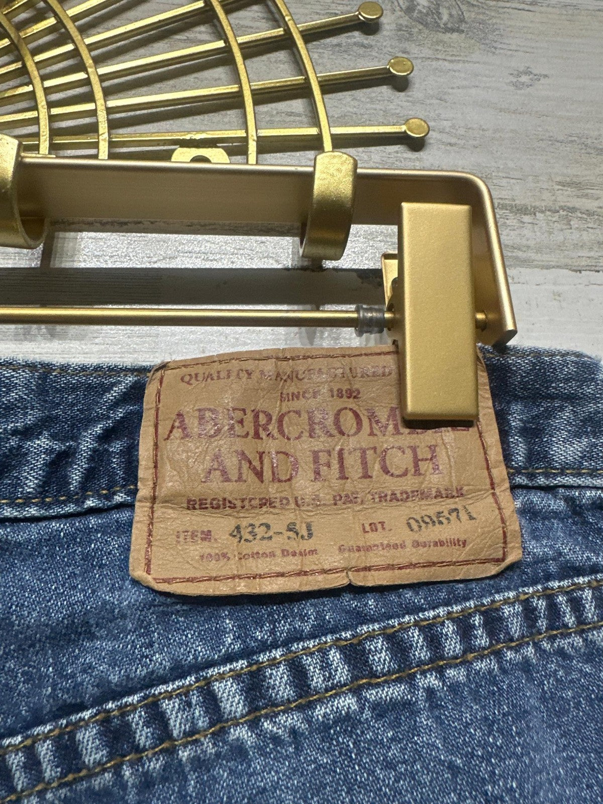 Abercrombie & Fitch Flare Jeans Women 8S Blue Vintage Y2K Made in USA3