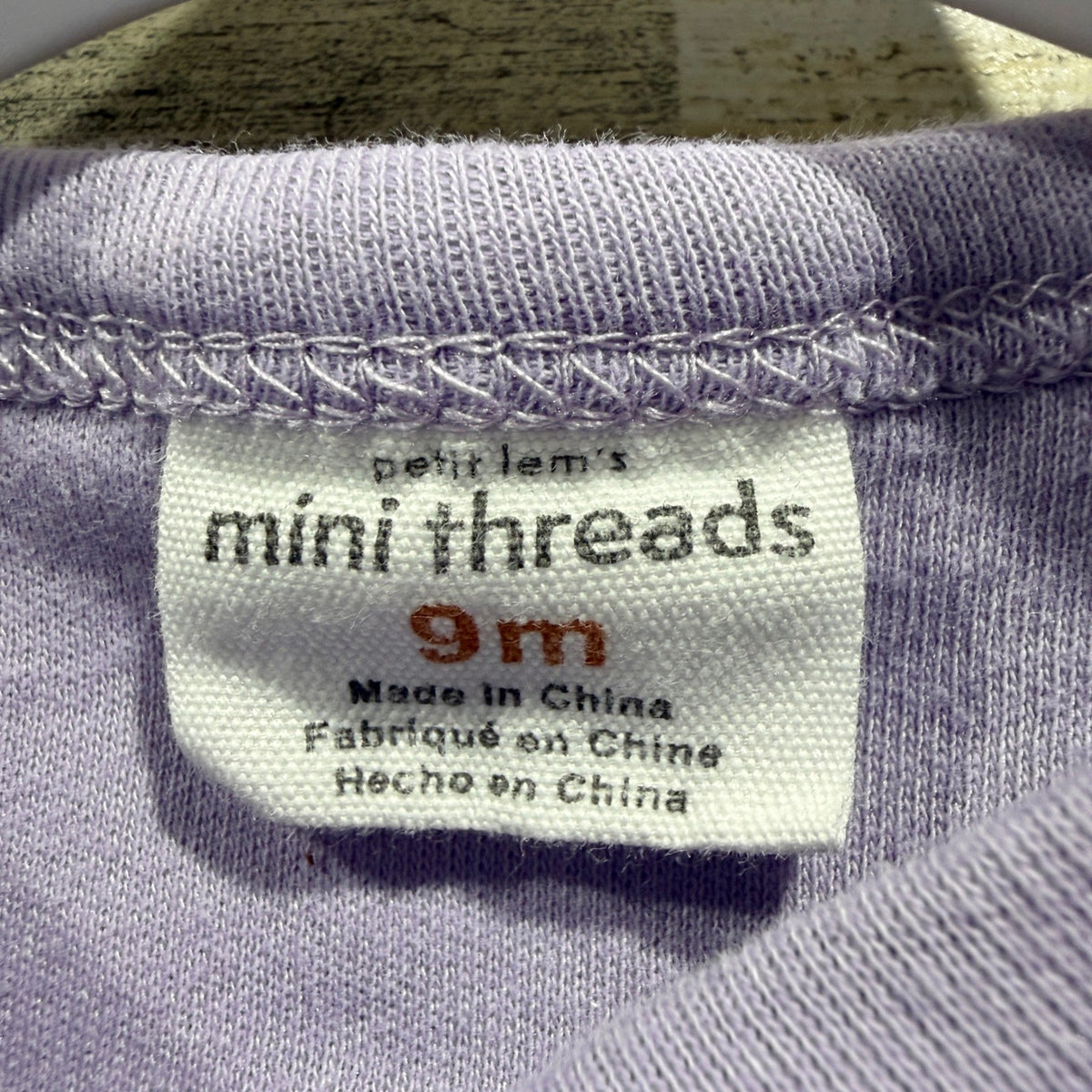 Petit Lem Mini Threads Cardigan Legging Set Girls 9M Purple Fairy Cotton EUC1