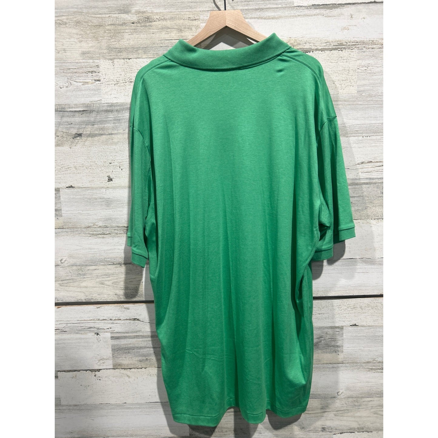 Ralph Lauren Polo Shirt Men 2XLT Green Short Sleeve Mesh Classic Preppy EUC3