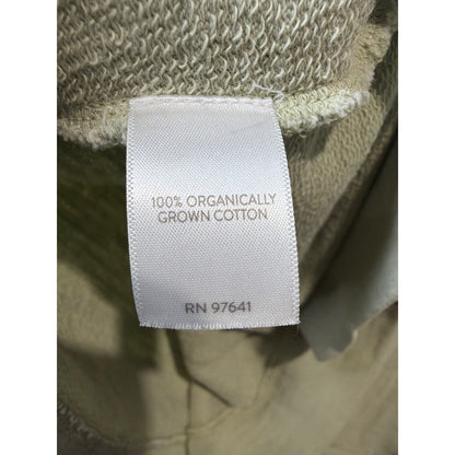 J. Jill Tunic Women Medium Petite Sage Green Organic Cotton Pockets EUC4