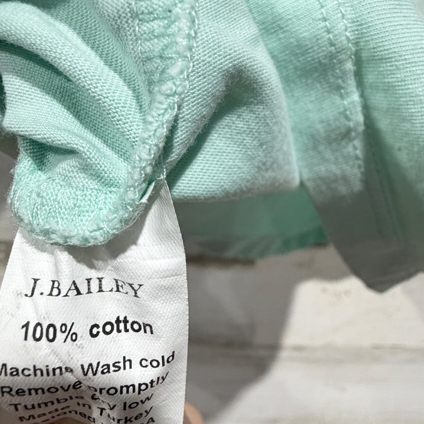 J. Bailey Graphic Tee Boys Size 6 Mint Green Baseball Milkshake Preppy EUC4