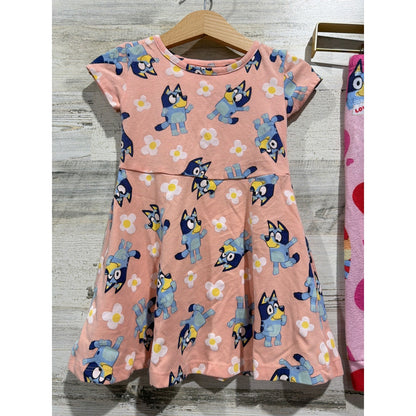Bluey Sesame Street Garanimals Bundle Girls 2T Pink Blueycore EUC5