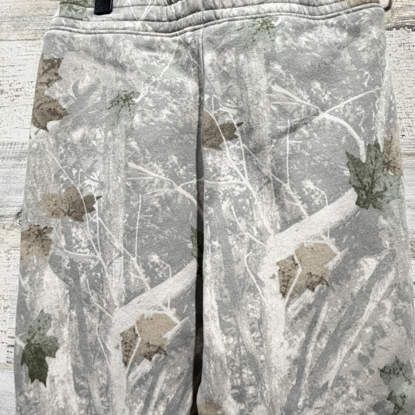 Abercrombie Kids Sweatpants Boys 7/8 Grey Camo Leaf Joggers EUC3