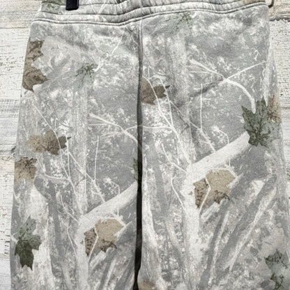 Abercrombie Kids Sweatpants Boys 7/8 Grey Camo Leaf Joggers EUC3