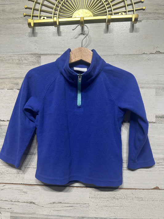 Columbia Fleece Pullover Toddler 2T Blue Quarter Zip0