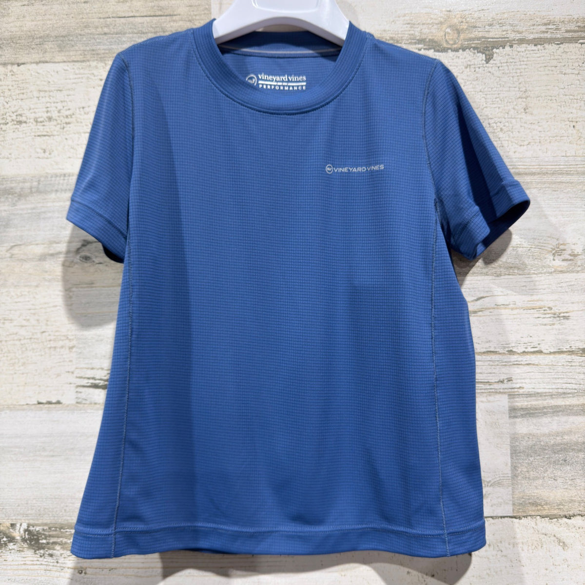 Vineyard Vines Sun Tech Tee Boys Size 6 Blue Performance Activewear NWT1