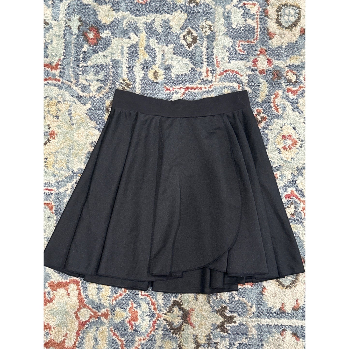 Motionwear Dance Skirt Girls Large Child Black Skater Athletic EUC0