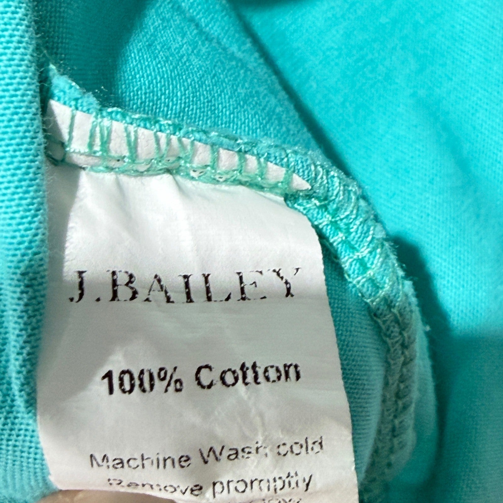 J. Bailey T-Shirt Boys Size 6 Teal Lobster Graphic Preppy Coastal EUC5