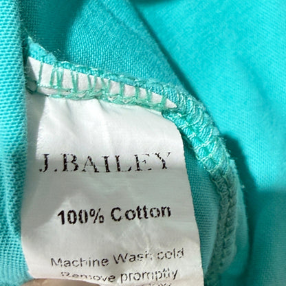J. Bailey T-Shirt Boys Size 6 Teal Lobster Graphic Preppy Coastal EUC5