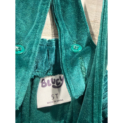 Suspender Skirts Girls 5T Burgundy Green Velvet Corduroy EUC5