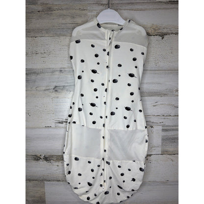Happiest Baby Sleepea Swaddle Kids Large White Black Planets Space EUC0