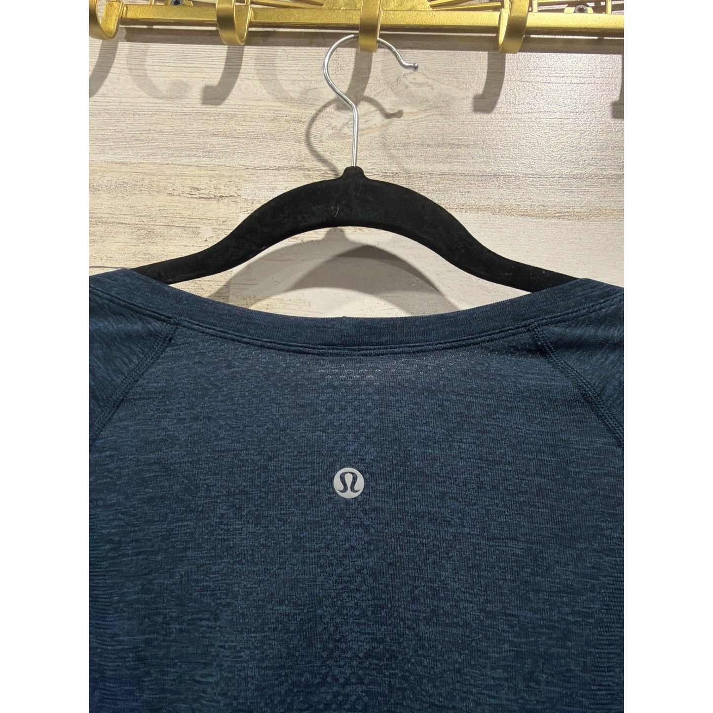 Lululemon Swiftly Tech Long Sleeve 2.0 Women Size 12 Blue Heathered EUC5