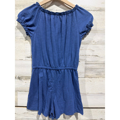 Art Class Old Navy Romper Bundle Girls 10/12 Blue Striped Summer Boho EUC4