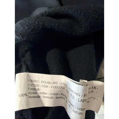 Zara Hoodie Women Large Black Manhattan NYC Cropped Boxy Streetwear EUC4