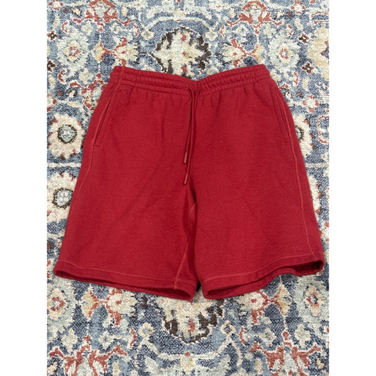 DSG Fleece Sweat Shorts Men Medium Red Elastic Drawstring Pockets GUC0