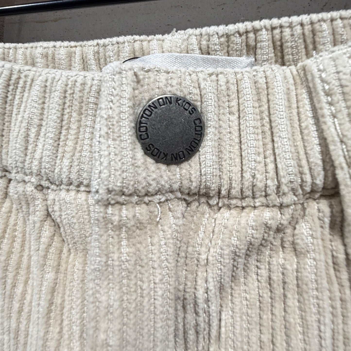 Cotton On Kids Corduroy Pants Boys Size 7 Beige Straight Leg1