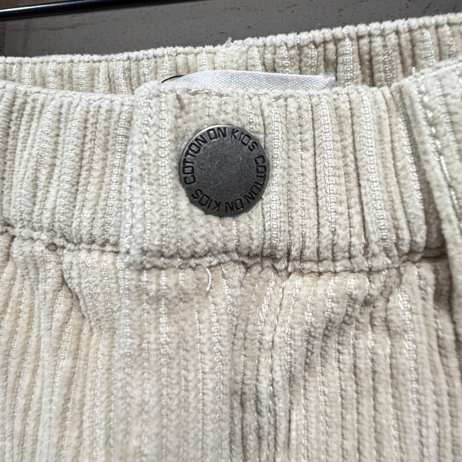 Cotton On Kids Corduroy Pants Boys Size 7 Beige Straight Leg1