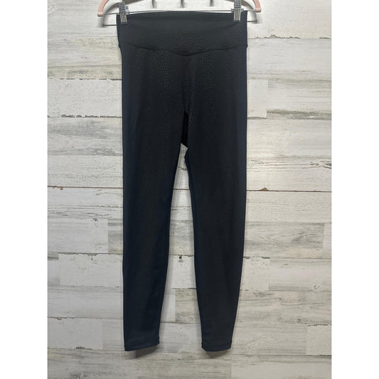 Buffbunny Collection Leggings Women Medium Black Dotted High Waist EUC0