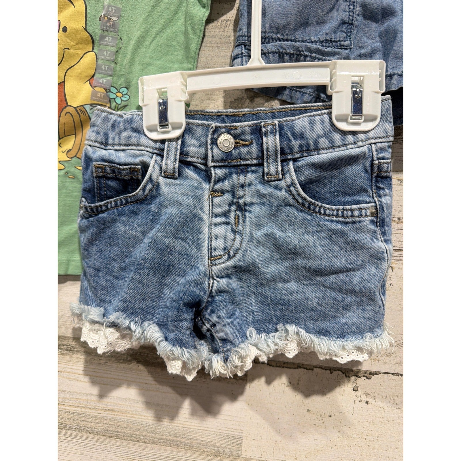 Disney Cat & Jack OshKosh Girls 4T 5pc Bundle Summer Floral EUC NWT3