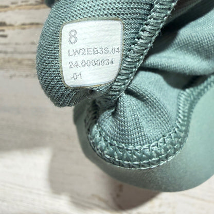 Lululemon Energy Bra Women 8 Tidewater Teal Strappy Activewear EUC3
