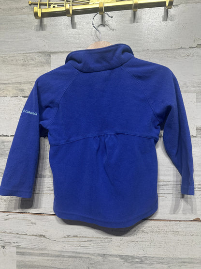 Columbia Fleece Pullover Toddler 2T Blue Quarter Zip2