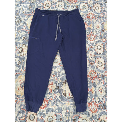 Figs Scrub Pants Women XL Navy Blue Technical Collection Jogger EUC1
