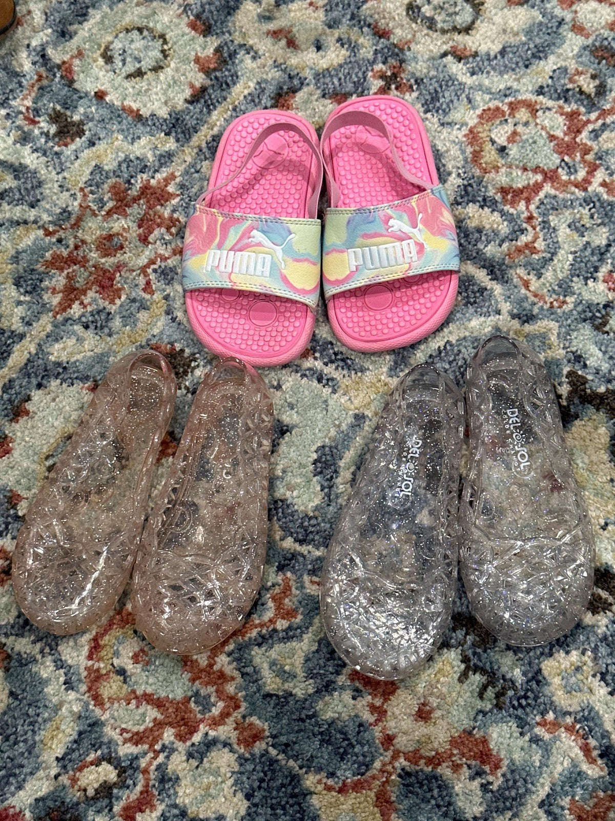 Toddler Girls Size 9 Spring Summer Shoe Bundle GUC0