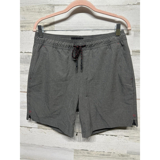 Valor Collective Hybrid Shorts Men Size S Gray Elastic Waist Drawstring EUC0