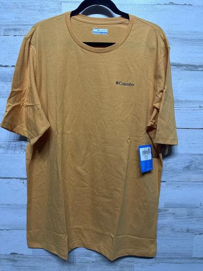 Columbia Thistletown Hills Mens XLT Yellow Omni-Wick Short Sleeve T-Shirt NWT0