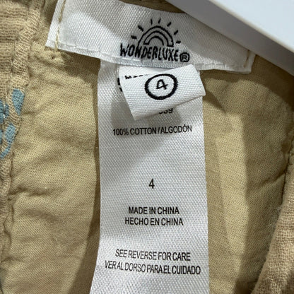 Tommy Bahama Serendipity Floral Top Tunic Lot Girls 4T Pink Tan Cotton EUC8