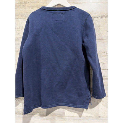 Mini Boden Sweatshirt Boys 5-6Y Navy Fox Applique Sunglasses Gorpcore EUC3