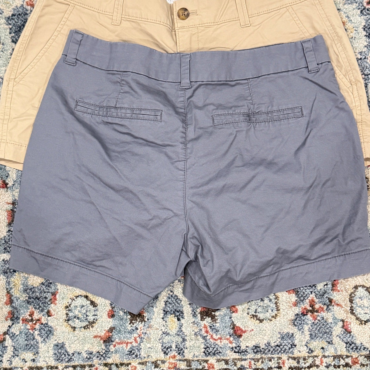 Old Navy Chino Shorts Women Size 8 Multi Color Bundle Preppy Casual5