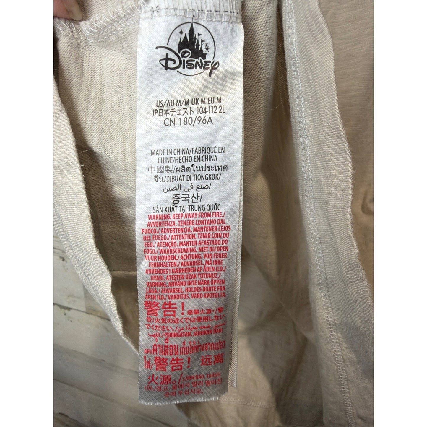 Disney Enchanted Tiki Room Shirt Adult Medium Beige Large Bills Graphic Tee5