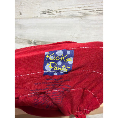 Kickee Pants Ruffle Bloomers Girls 18-24M Red Green Bamboo Viscose EUC3