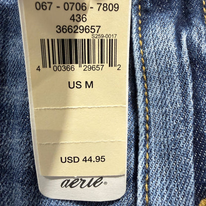 Aerie Distressed Denim Shorts Women M Blue Cotton Blend Boho Summer NWT2