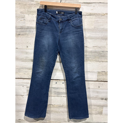 Kut from the Kloth Bootcut Jeans Women 6 Blue Stretch Denim Classic0