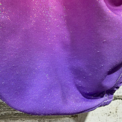 Sparkle Gymnastics Dance Leotard Girls 5t (110) Pink Purple Spandex Flawed*4