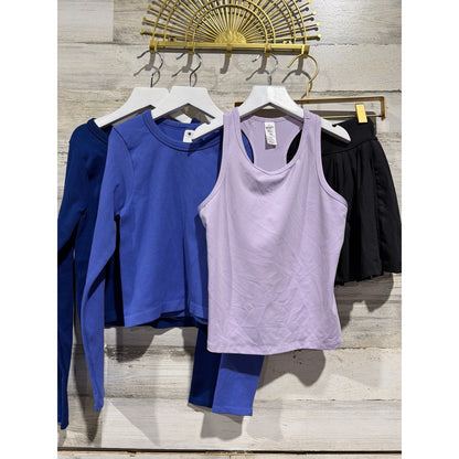 YogaLicious 90 Degree Activewear Lot Girls 12 Blue Purple Black Sporty EUC0