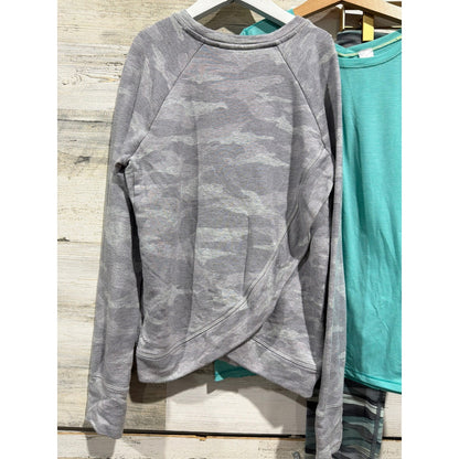 Athleta Ivivva Activewear Set Girls 12 Camo Cross Back Leggings Sporty4