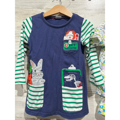 Hello Kitty Cat & Jack Girls 2T Pink Navy Bundle Pajamas Dress Shorts EUC3