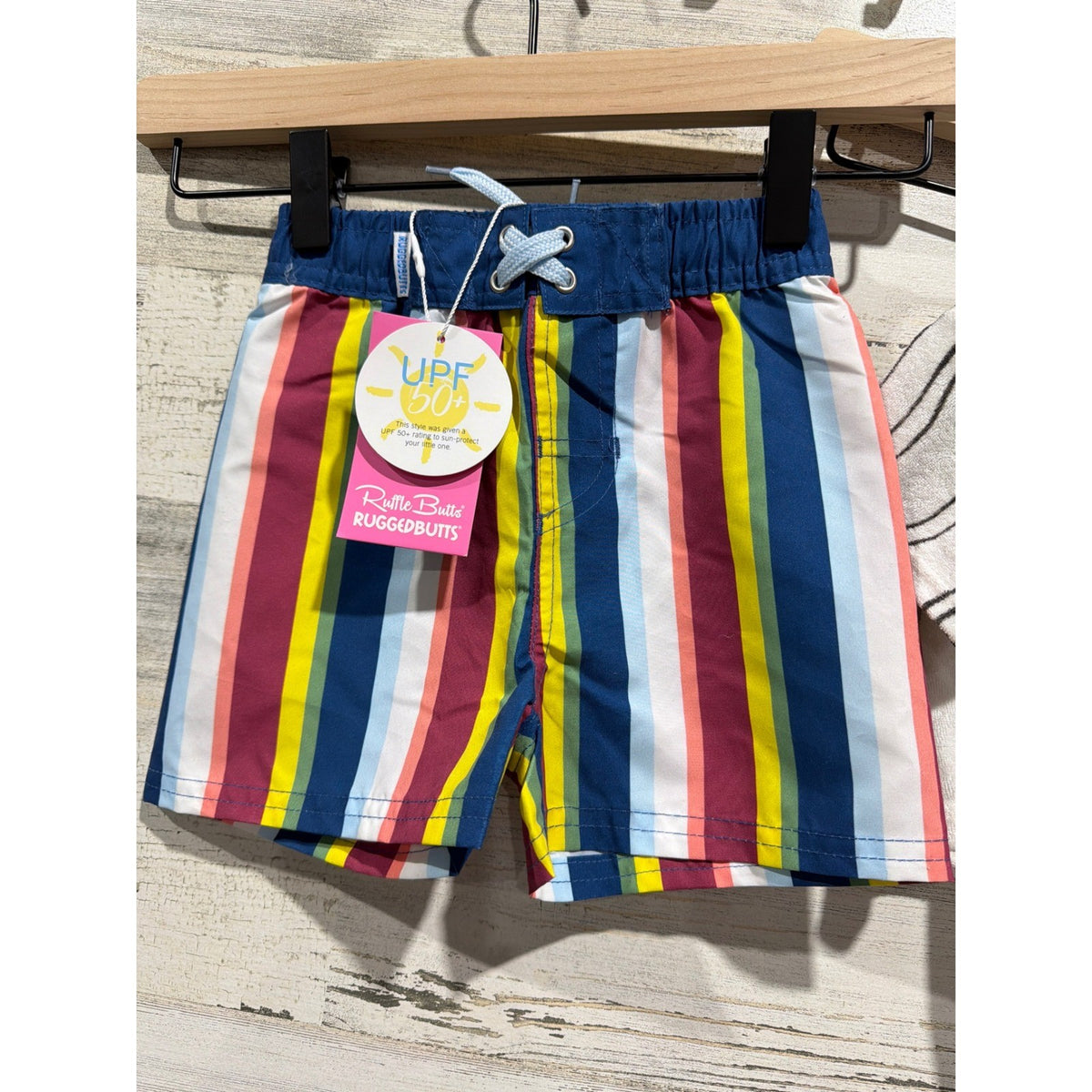 RuggedButts Grayson Mini Summer Bundle Boys 18M Color Striped Terry NWT3